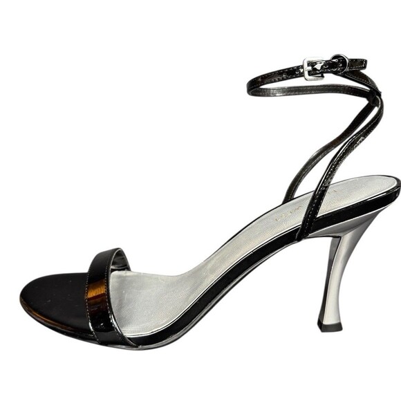Nine West Size 11 M Black Anny3 Ankle Strap Open Toe High Heel Sandal Stiletto - Picture 5 of 8
